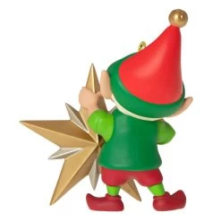 Hallmark North Pole Tree Trimmers Ornament -Hallmark Toys Shop Elf With Christmas Tree Keepsake Ornament 1799QXR8069 06