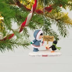 Hallmark Frosty Friends 2023 Ornament -Hallmark Toys Shop Eskimo and Penguin Keepsake Ornament 1699QXR8029 02
