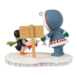 Hallmark Frosty Friends 2023 Ornament -Hallmark Toys Shop Eskimo and Penguin Keepsake Ornament 1699QXR8029 06
