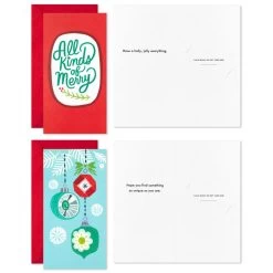 Hallmark Colorful And Casual Money-Holder Boxed Christmas Cards Assortment, Pack Of 36 -Hallmark Toys Shop Festive Assorted MoneyHolder Boxed Christmas Cards 5CZE2139 04