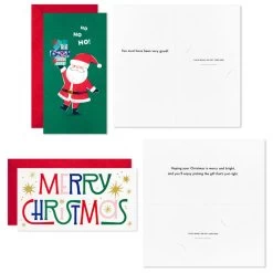 Hallmark Colorful And Casual Money-Holder Boxed Christmas Cards Assortment, Pack Of 36 -Hallmark Toys Shop Festive Assorted MoneyHolder Boxed Christmas Cards 5CZE2139 05