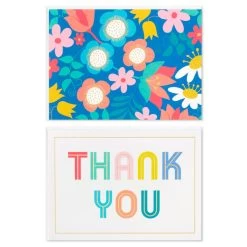 Hallmark Floral And Lettering Bulk Blank Note Cards, Pack Of 50 -Hallmark Toys Shop Floral and Lettering Bulk Blank Note Cards Assortment 1399WTU1087 02