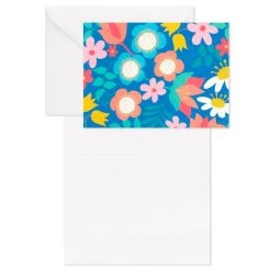 Hallmark Floral And Lettering Bulk Blank Note Cards, Pack Of 50 -Hallmark Toys Shop Floral and Lettering Bulk Blank Note Cards Assortment 1399WTU1087 03