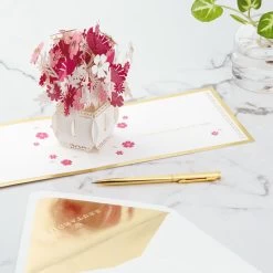 Hallmark Happy Thoughts Flower Bouquet 3D Pop-Up Thinking Of You Card -Hallmark Toys Shop Flower Bouquet 3D PopUp Thinking of You Card 1299LAD9644 08