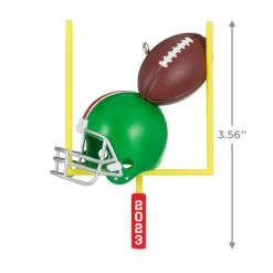 Hallmark Football Star 2023 Ornament -Hallmark Toys Shop Football Goal Post and Helmet Keepsake Ornament 1399QGO2707 03