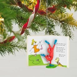 Hallmark Dr. Seuss's Fox In Socks™ Who Sews Whose Socks? Ornament -Hallmark Toys Shop Fox in Socks Book Keepsake Ornament 1799QXI7319 02