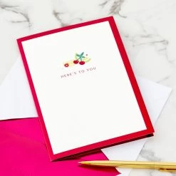 Hallmark Here's To You Cocktail Toast 3D Pop-Up Card -Hallmark Toys Shop Fruit Cocktail Drinks Celebration 3D PopUp Card for Her 1299LAD2897 07