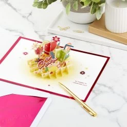 Hallmark Here's To You Cocktail Toast 3D Pop-Up Card -Hallmark Toys Shop Fruit Cocktail Drinks Celebration 3D PopUp Card for Her 1299LAD2897 08