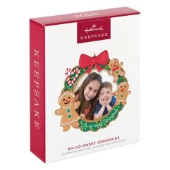 Hallmark Oh-So-Sweet Grandkids Photo Frame Ornament 11 Hallmark Oh-So-Sweet Grandkids Photo Frame Ornament -Hallmark Toys Shop Gingerbread Grandkids Picture Frame Keepsake Ornament 1599QGO2589 04