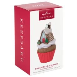 Hallmark Christmas Cupcakes Gingerbread Goodness Ornament -Hallmark Toys Shop Gingerbread House Cupcake Keepsake Ornament 1599QXR8017 04