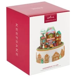 Hallmark Gingerbread Village Musical Ornament With Light And Motion -Hallmark Toys Shop Gingerbread Village With Train Keepsake Ornament 6499QGO2687 04