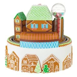 Hallmark Gingerbread Village Musical Ornament With Light And Motion -Hallmark Toys Shop Gingerbread Village With Train Keepsake Ornament 6499QGO2687 06