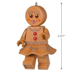 Hallmark Gingerbread Woman LEGO® Minifigure Ornament -Hallmark Toys Shop Gingerbread Woman LEGO Minifig Keepsake Ornament 1699QXI7329 03