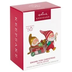 Hallmark Gnome For Christmas Special Edition 2023 Ornament -Hallmark Toys Shop Gnomes With Christmas Decorations Keepsake Ornament 2199QGO2817 04