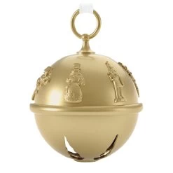 Hallmark 50th Anniversary Ring In The Season Special Edition Metal Bell Ornament -Hallmark Toys Shop Gold Jingle Bell Keepsake Ornament 2899QGO2989 06