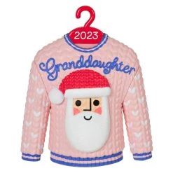 Hallmark Granddaughter Christmas Sweater 2023 Ornament
