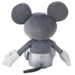 Hallmark Disney 100 Years Of Wonder Mickey Mouse Plush, 15.5" -Hallmark Toys Shop Gray and Iridescent Mickey Mouse Stuffed Animal 1DYG2077 02