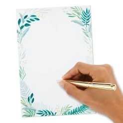Hallmark Fern Border Stationery Set, 20 Sheets -Hallmark Toys Shop Green Ferns Writing Sheets Stationery Set 1STN1144 04