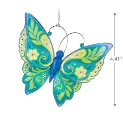 Hallmark Brilliant Butterflies Special Edition Ornament -Hallmark Toys Shop Green and Blue Butterfly Keepsake Ornament 1999QGO2799 03