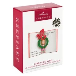 Hallmark Dr. Seuss's How The Grinch Stole Christmas!™ Cindy-Lou Who Ornament -Hallmark Toys Shop Grich Stole Christmas Book Keepsake Ornament 1799QXI7309 04