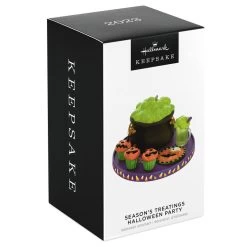 Hallmark Season's Treatings Halloween Party 2023 Ornament -Hallmark Toys Shop Halloween Treats Tray Keepsake Ornament 1799QFO5337 04