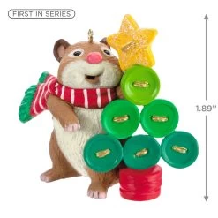Hallmark Cute As A Button Ornament -Hallmark Toys Shop Hamster With Button Tree Keepsake Ornament 1599QXR8259 03