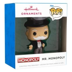 Hasbro® Mr. Monopoly Funko POP!® Hallmark Ornament -Hallmark Toys Shop Hasbro Mr. Monopoly Funko POP Christmas Ornament 3HCM2311 04