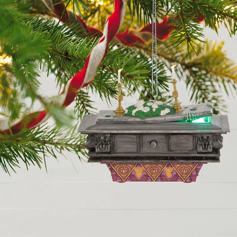 Hallmark Disney The Haunted Mansion Collection The Coffin In The Conservatory Ornament With Light And Sound 4 Hallmark Disney The Haunted Mansion Collection The Coffin In The Conservatory Ornament With Light And Sound - Image 2