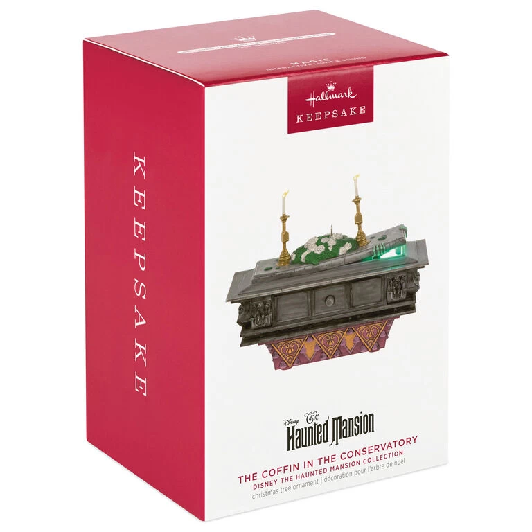 Hallmark Disney The Haunted Mansion Collection The Coffin In The Conservatory Ornament With Light And Sound 6 Hallmark Disney The Haunted Mansion Collection The Coffin In The Conservatory Ornament With Light And Sound - Image 4