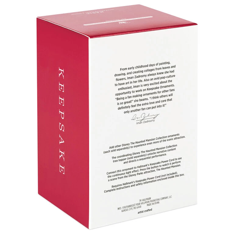 Hallmark Disney The Haunted Mansion Collection The Coffin In The Conservatory Ornament With Light And Sound 7 Hallmark Disney The Haunted Mansion Collection The Coffin In The Conservatory Ornament With Light And Sound - Image 5