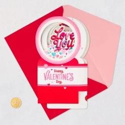 Hallmark All My Love Snow Globe Musical 3D Pop-Up Valentine's Day Card With Motion -Hallmark Toys Shop Hearts Snow Globe 3D PopUp Music Motion Valentines Day Card 1299VAY9986 05