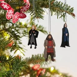 Hallmark Mini Harry Potter™ Hermione™, Hagrid™ And Snape™ Metal Ornaments, Set Of 3 -Hallmark Toys Shop Hermione Hagrid Snape Keepsake Ornaments 2999QXM9259 02