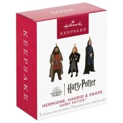 Hallmark Mini Harry Potter™ Hermione™, Hagrid™ And Snape™ Metal Ornaments, Set Of 3 -Hallmark Toys Shop Hermione Hagrid Snape Keepsake Ornaments 2999QXM9259 06