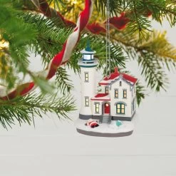 Hallmark Holiday Lighthouse 2023 Ornament With Light -Hallmark Toys Shop Holiday Lighthouse Keepsake Ornament 2799QXR8237 02