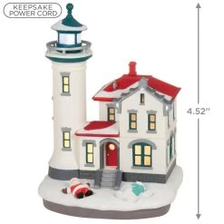 Hallmark Holiday Lighthouse 2023 Ornament With Light -Hallmark Toys Shop Holiday Lighthouse Keepsake Ornament 2799QXR8237 03