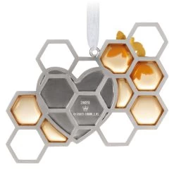 Hallmark Our Love Is Sweet Metal Ornament 13 Hallmark Our Love Is Sweet Metal Ornament -Hallmark Toys Shop Honeycomb and Heart Keepsake Ornament 1799QHX3027 06