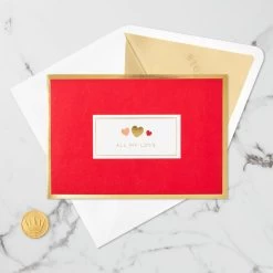 Hallmark All My Love Hearts 3D Pop-Up Love Card -Hallmark Toys Shop I Love You Hearts 3D PopUp Love Card 1299LAD2889 04