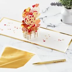 Hallmark All My Love Hearts 3D Pop-Up Love Card -Hallmark Toys Shop I Love You Hearts 3D PopUp Love Card 1299LAD2889 06