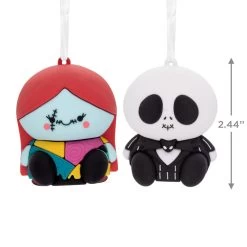 Better Together Disney Tim Burton's The Nightmare Before Christmas Jack And Sally Magnetic Hallmark Ornaments, Set Of 2 -Hallmark Toys Shop Jack Skellington and Sally Christmas Ornaments 3HCM2400 03