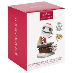 Hallmark Disney Tim Burton's The Nightmare Before Christmas Jack Skellington And Zero Funko POP!® Ornament -Hallmark Toys Shop Jack Skellington and Zero Funko Keepsake Ornament 2699QXD6709 04