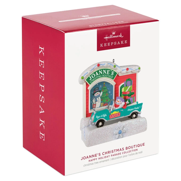 Hallmark Happy Holiday Parade Collection Joanne's Christmas Boutique Musical Ornament With Light 6 Hallmark Happy Holiday Parade Collection Joanne's Christmas Boutique Musical Ornament With Light - Image 4