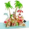 Hallmark Jolly Holidays Beach Santa 3D Pop-Up Christmas Card -Hallmark Toys Shop Jolly Holidays Beach Santa 3D PopUp Christmas Card 1299IXC7394 01