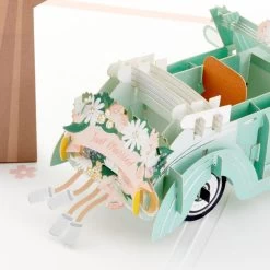 Hallmark Best Wishes For The Road Ahead 3D Pop-Up Wedding Card -Hallmark Toys Shop Just Married Car 3D PopUp Wedding Card 1299LAD2903 05