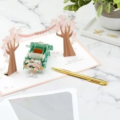 Hallmark Best Wishes For The Road Ahead 3D Pop-Up Wedding Card -Hallmark Toys Shop Just Married Car 3D PopUp Wedding Card 1299LAD2903 08