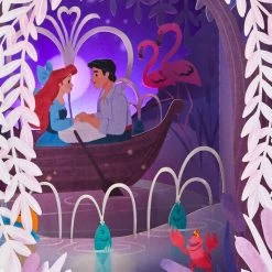 Hallmark Disney The Little Mermaid 3D Pop-Up Musical Valentine's Day Card With Light -Hallmark Toys Shop Kiss the Girl PopUp Music Light Valentines Day Card 1099VAY9992 04
