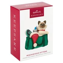 Hallmark Mischievous Kittens Ornament 11 Hallmark Mischievous Kittens Ornament -Hallmark Toys Shop Kitten in Gym Bag Keepsake Ornament 1599QXR8179 04
