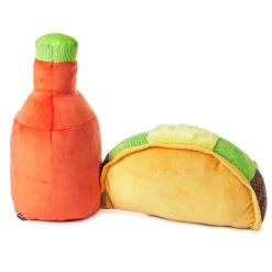 Hallmark Large Better Together Taco And Hot Sauce Magnetic Plush, 16" -Hallmark Toys Shop Large Better Together Taco and Hot Sauce Magnetic Plush 1KID1608 02