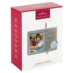 Hallmark License To Cruise 2023 Metal Photo Frame Ornament -Hallmark Toys Shop License to Cruise Picture Frame Keepsake Ornament 1599QHX3019 04