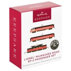 Hallmark Mini Lionel® Milwaukee Road EP-2 Passenger Ornaments, Set Of 3 -Hallmark Toys Shop Lionel Trains Milwaukee Road Cars Keepsake Ornaments 2299QXM9287 04