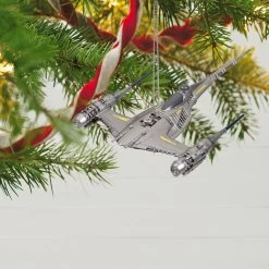 Hallmark Star Wars: The Mandalorian™ The Mandalorian's N-1 Starfighter™ Ornament -Hallmark Toys Shop Mandalorian Starfighter Keepsake Ornament 2999QXI7119 02